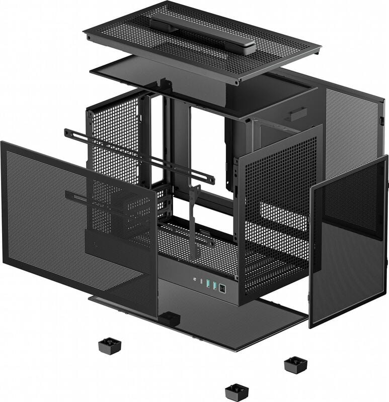 Корпус DeepCool CH160 Mesh Black (R-CH160-BKNMI0-G-1) без БП