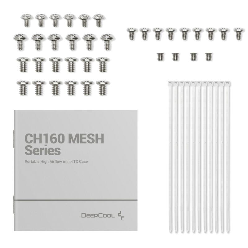 Корпус DeepCool CH160 Mesh White (R-CH160-WHNMI0-G-1) без БЖ