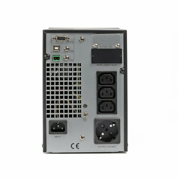 ИБП EnerGenie EG-UPSO-1000 1000VA, On-line, 3xIEC+1xSchuko, металл