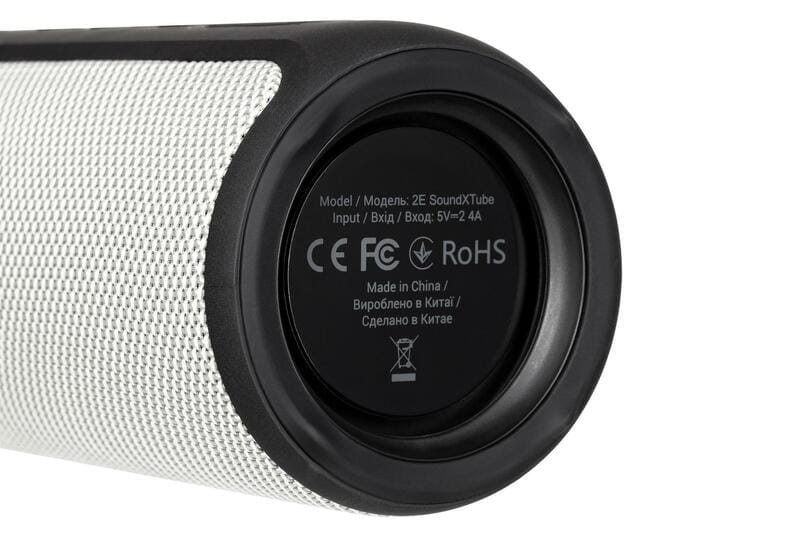 Акустична система 2E SoundXTube TWS MP3 Wireless Waterproof Grey (2E-BSSXTWGY)