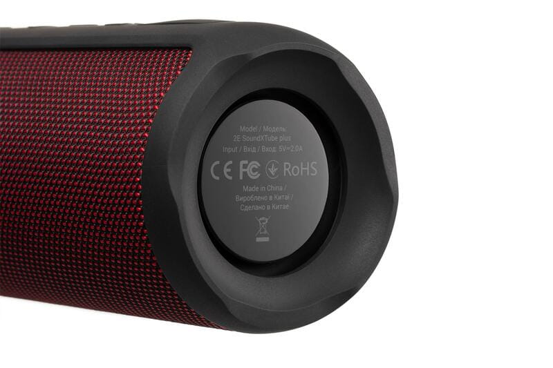 Акустична система 2E SoundXTube Plus TWS MP3 Wireless Waterproof Red (2E-BSSXTPWRD)