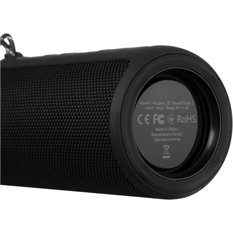 Акустическая система 2E SoundXTube TWS MP3 Wireless Waterproof Black (2E-BSSXT2WBK)