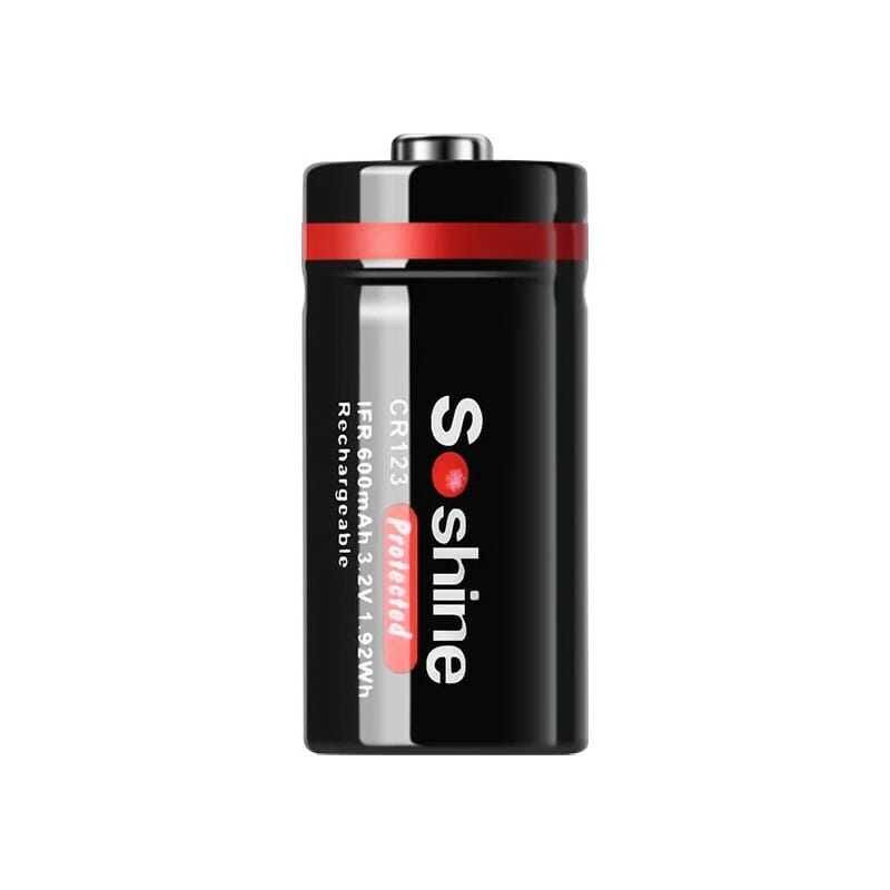 Акумулятор Soshine CR123A/16340 600mAh 1шт