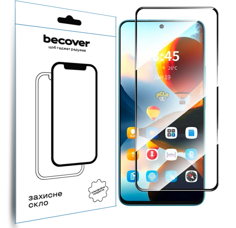 Защитное стекло BeCover для Infinix Hot 50 (X6720) Black (712148)