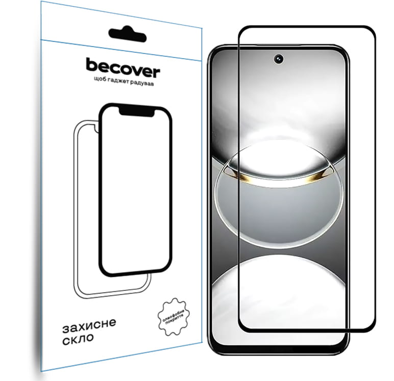 Защитное стекло BeCover для Tecno Spark 30C 4G/5G Black (712319)
