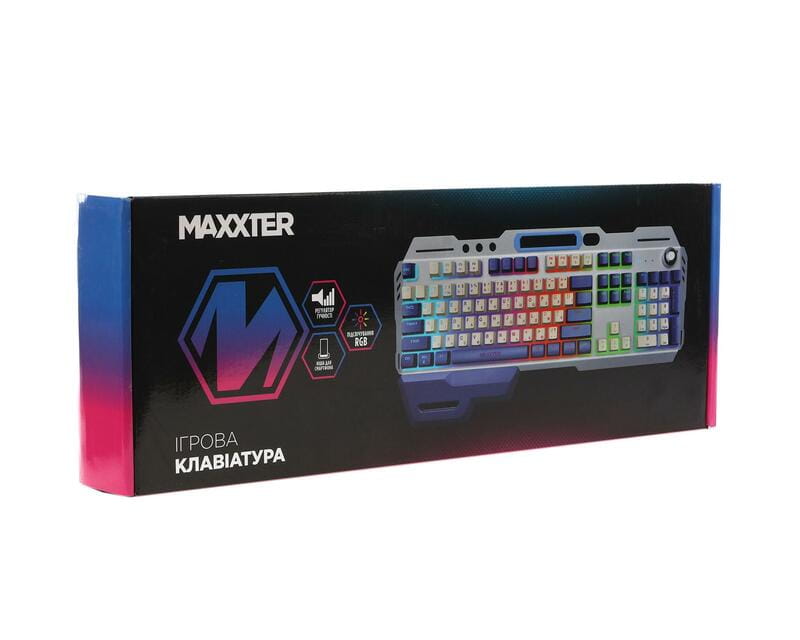 Клавiатура Maxxter KBG-RGB-01-UA