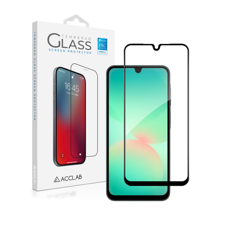 Захисне скло ACCLAB Full Glue для Samsung Galaxy A26 SM-A266 Black (1283126608025)