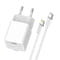 Фото - Мережевий зарядний пристрій ColorWay GaN Mini 20W PD Port PPS USB-C White (CW-CHS059PD-WT) + кабель Lightning | click.ua