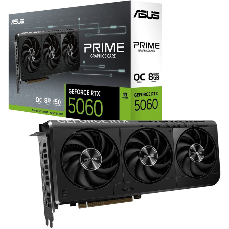 Видеокарта GF RTX 5060 8GB GDDR7 Prime OC Asus (PRIME-RTX5060-O8G)