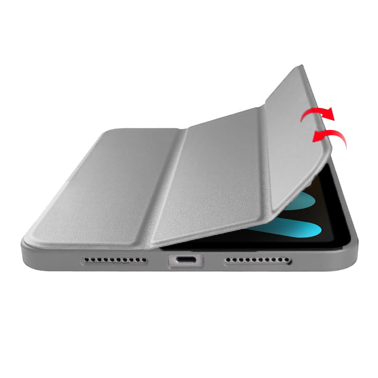 Чохол-книжка BeCover Tri Fold Soft TPU для Apple iPad Mini 7 2024 8.3" Gray (712446)