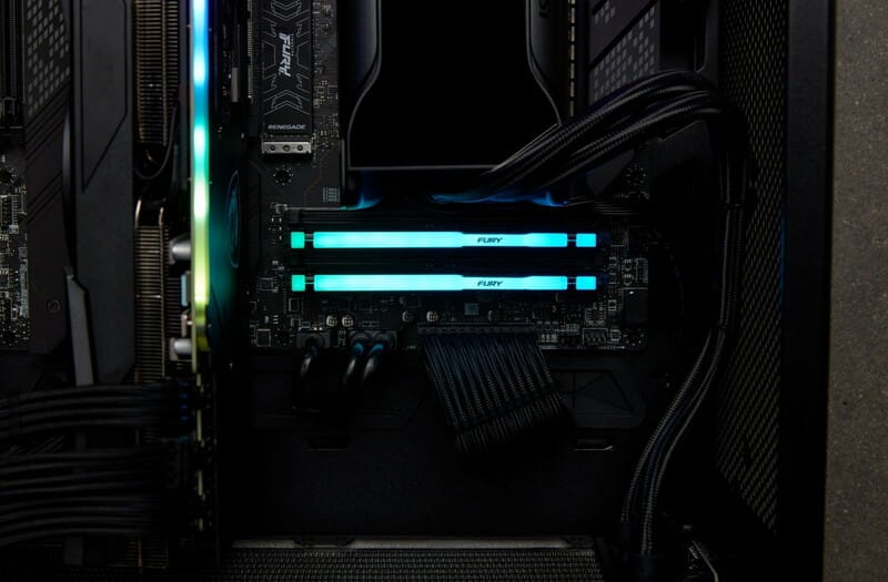 Модуль памяти DDR5 32GB/5600 Kingston Fury Beast RGB Black (KF556C36BBE2A-32)