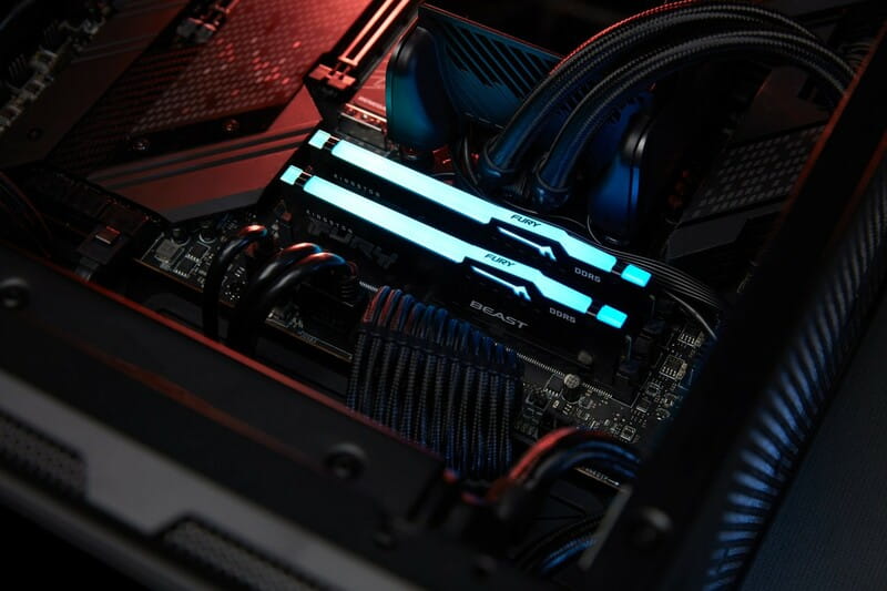 Модуль памяти DDR5 32GB/5600 Kingston Fury Beast RGB Black (KF556C36BBE2A-32)
