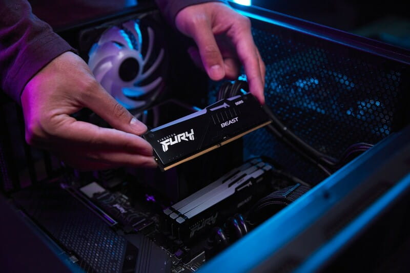 Модуль памяти DDR5 32GB/5600 Kingston Fury Beast RGB Black (KF556C36BBE2A-32)