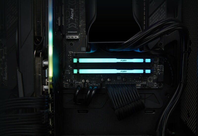 Модуль памяти DDR5 32GB/5600 Kingston Fury Beast RGB Black (KF556C36BBE2A-32)