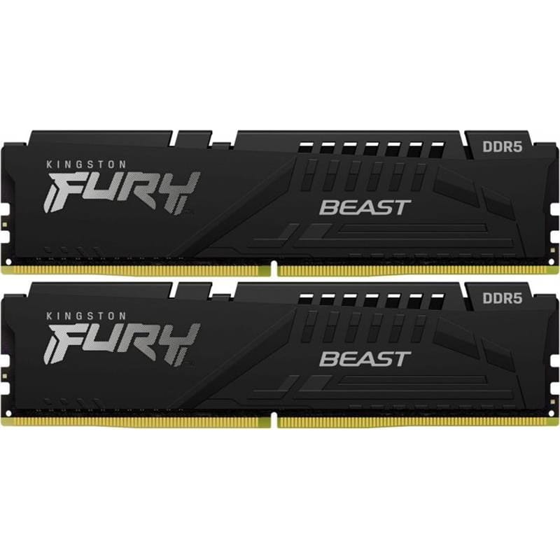 Модуль памяти DDR5 2x32GB/6000 Kingston Fury Beast Black (KF560C36BBE2K2-64)