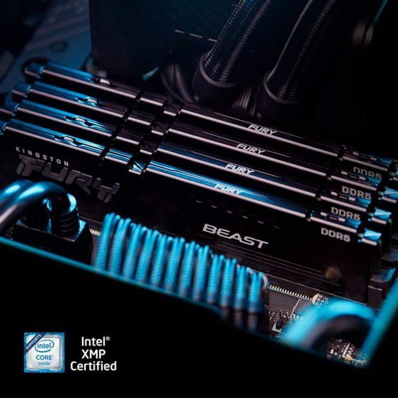 Модуль памяти DDR5 2x32GB/6000 Kingston Fury Beast Black (KF560C36BBE2K2-64)