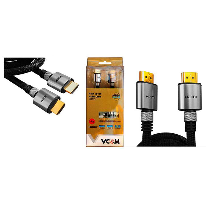 Кабель VCOM (CG571-1.8), HDMI-HDMI, v1.4, 1.8м, черный