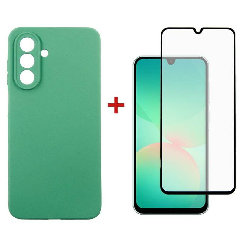 Чeхол-накладка Dengos Soft для Samsung Galaxy A26 SM-A266 Mint (DG-KM-139) + защитное стекло