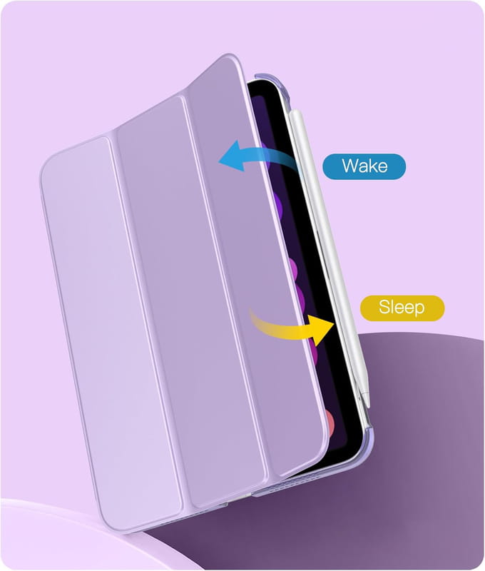 Чохол-книжка BeCover Tri Fold Hard для Apple iPad Mini 7 2024 8.3" Purple (712455)
