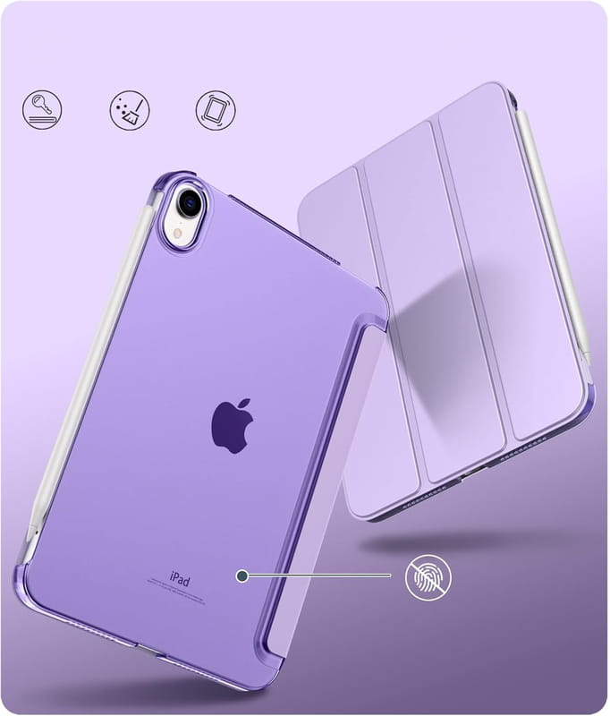 Чохол-книжка BeCover Tri Fold Hard для Apple iPad Mini 7 2024 8.3" Purple (712455)