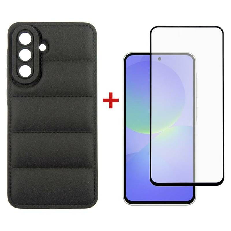 Чохол-накладка Dengos Soft для Samsung Galaxy A36 5G SM-A366 Black (DG-KM-140) + захисне скло