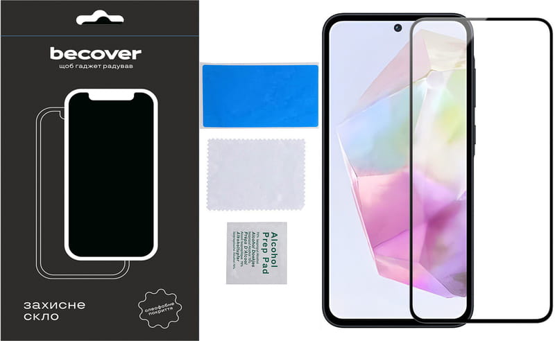 Защитное стекло BeCover для Samsung Galaxy S24 FE SM-S721 Black (712485)