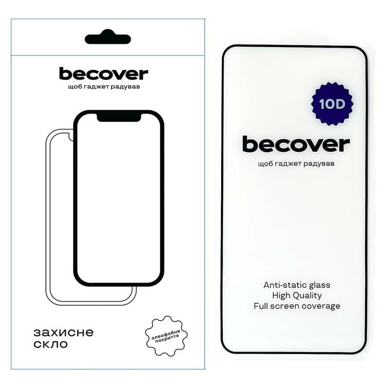 Захисне скло BeCover для Samsung Galaxy S24 FE SM-S721 10D Black (712486)