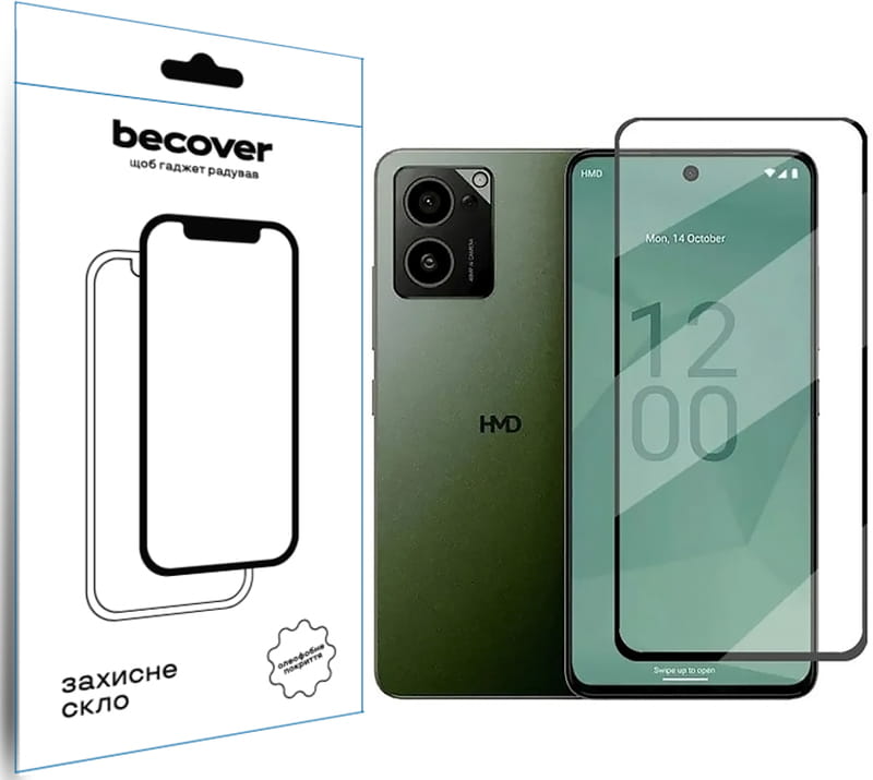 Защитное стекло BeCover для HMD Pulse Pro Black (712487)