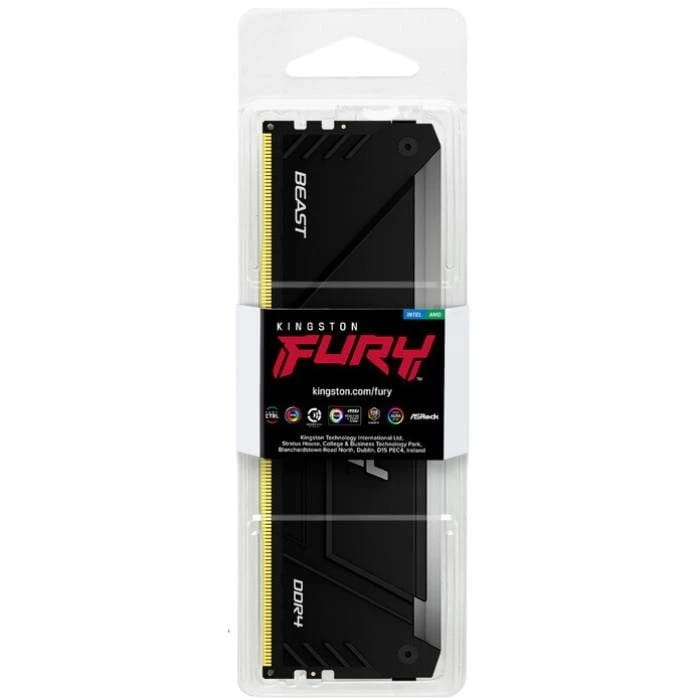 Модуль памяти DDR4 16GB/3600 Kingston Fury Beast RGB Black (KF436C18BB2A/16)