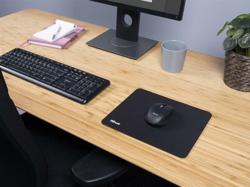 Килимок для миші Trust Mouse Pad M Black (24193)