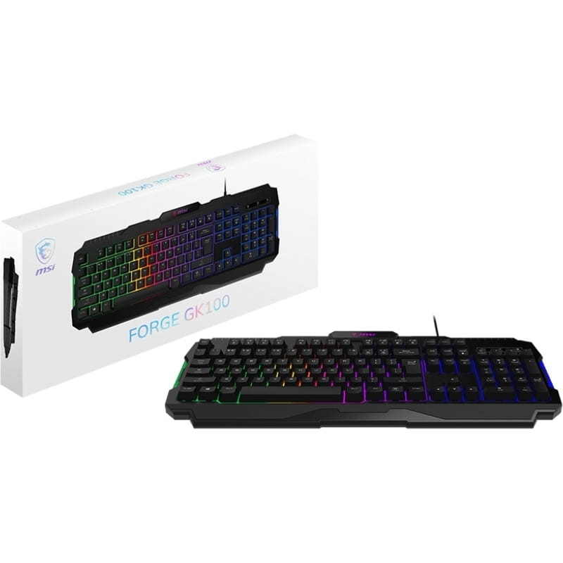 Клавіатура MSI Forge GK100 104key Black (S11-04UA221-HH9)