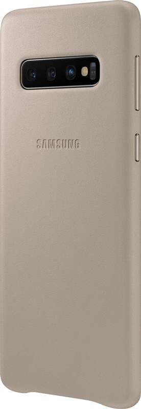 Чехол-накладка Samsung Leather Cover для Samsung Galaxy S10 SM-G973 Gray (EF-VG973LJEGRU)