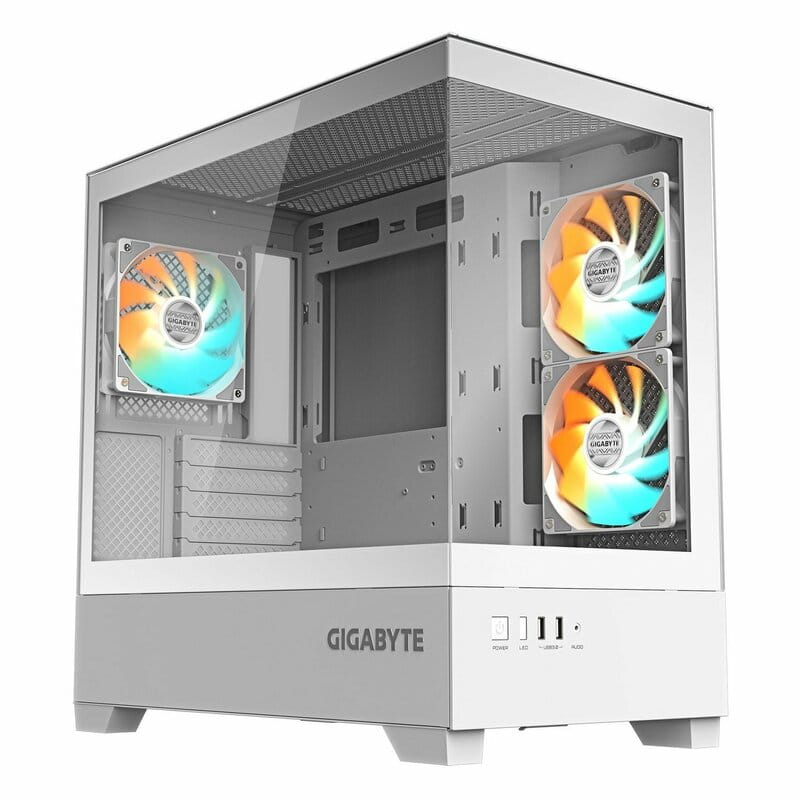 Корпус Gigabyte C201 Panoramic Tempered Glass Ice без БЖ (GB-C201PI)
