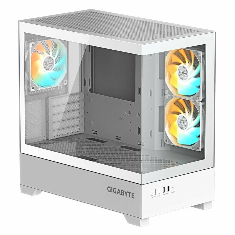 Корпус Gigabyte C201 Panoramic Tempered Glass Ice без БЖ (GB-C201PI)