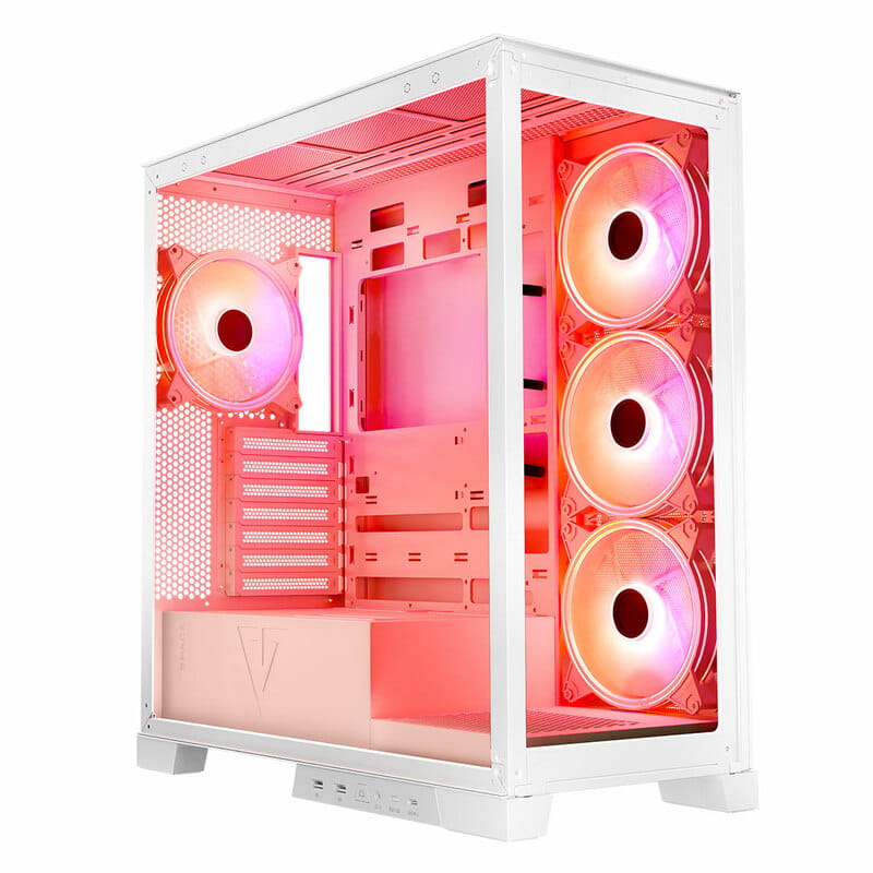 Корпус ModeCom Volcano Space Apex ARGB Midi White без БЖ (AT-SPACE-PG-20-000000-000)