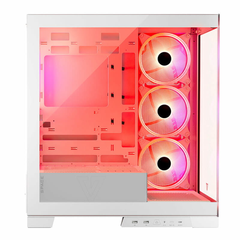 Корпус ModeCom Volcano Space Apex ARGB Midi White без БЖ (AT-SPACE-PG-20-000000-000)