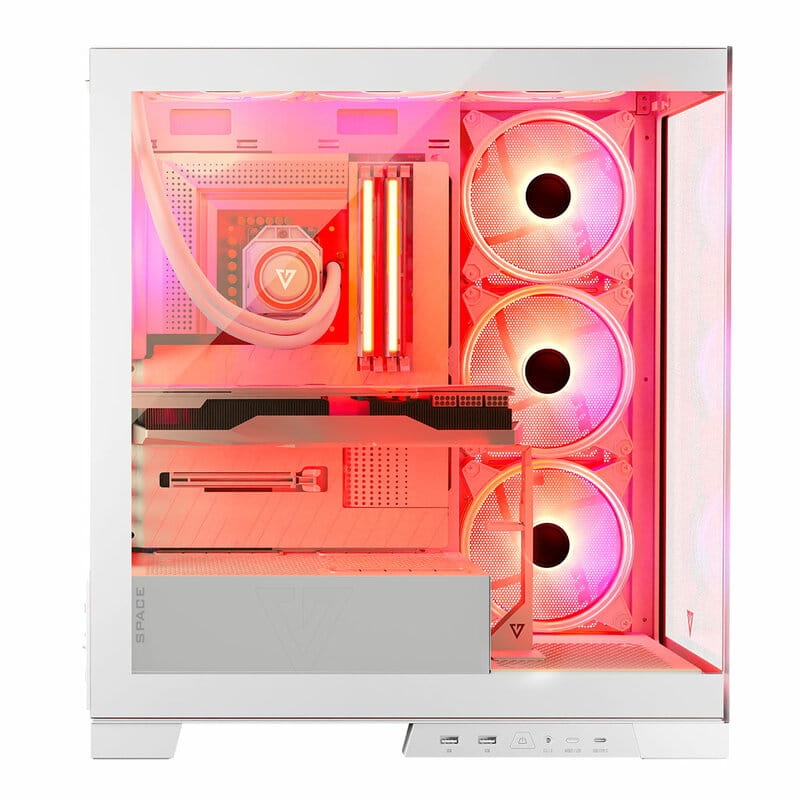 Корпус ModeCom Volcano Space Apex ARGB Midi White без БЖ (AT-SPACE-PG-20-000000-000)