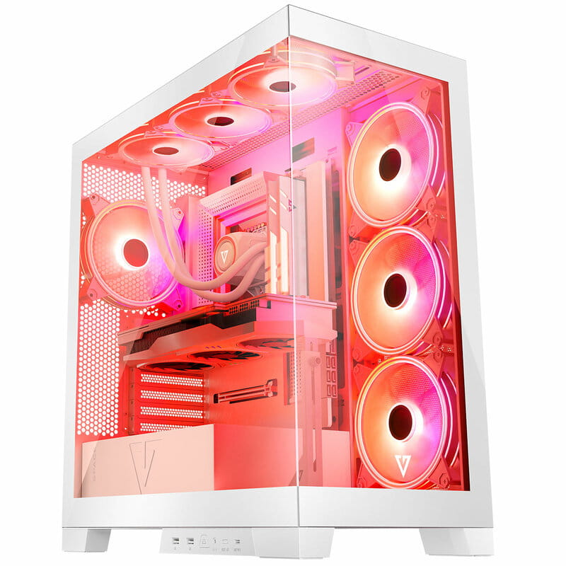 Корпус ModeCom Volcano Space Apex ARGB Midi White без БЖ (AT-SPACE-PG-20-000000-000)