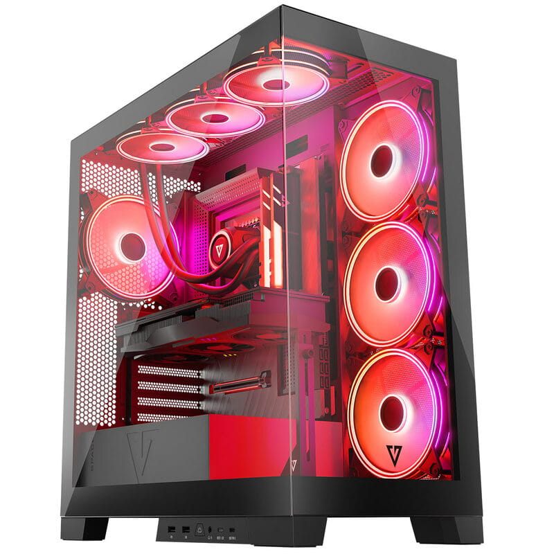 Корпус ModeCom Volcano Space Apex ARGB Midi Black без БЖ (AT-SPACE-PG-10-000000-000)