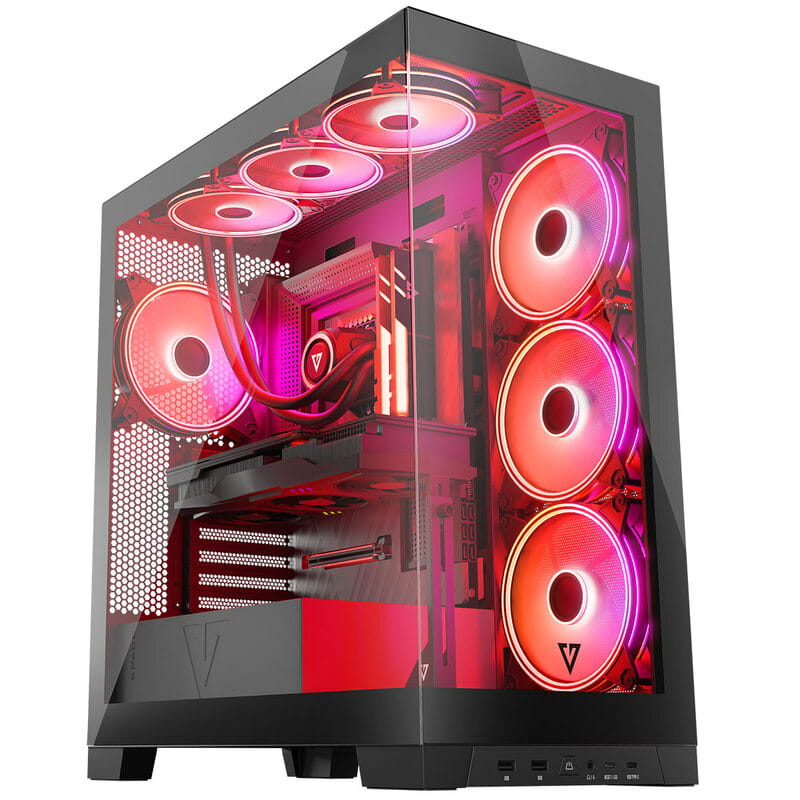 Корпус ModeCom Volcano Space Apex ARGB Midi Black без БЖ (AT-SPACE-PG-10-000000-000)