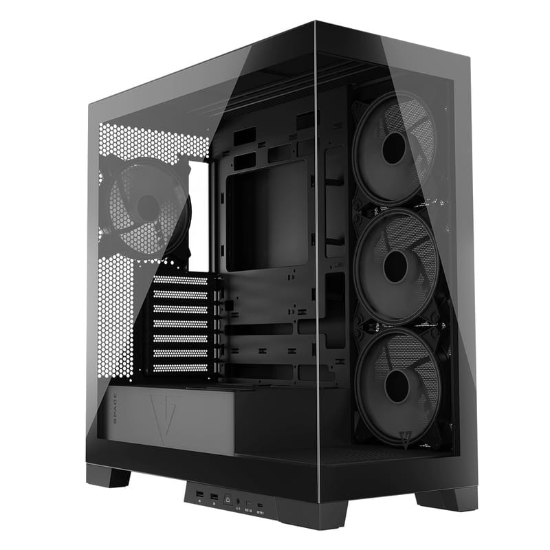 Корпус ModeCom Volcano Space Apex ARGB Midi Black без БЖ (AT-SPACE-PG-10-000000-000)