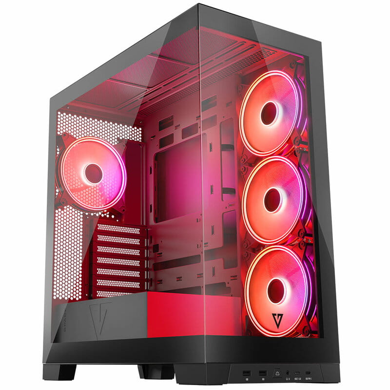Корпус ModeCom Volcano Space Apex ARGB Midi Black без БЖ (AT-SPACE-PG-10-000000-000)