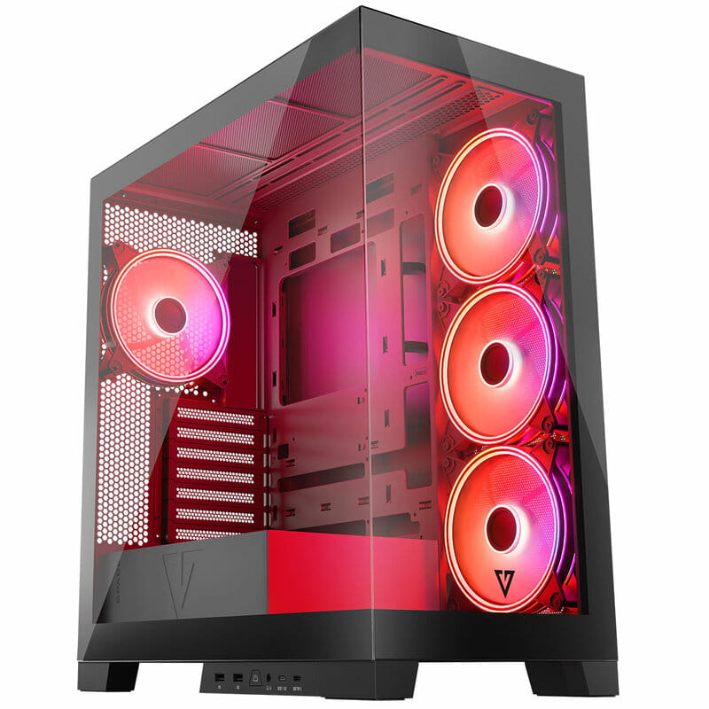Корпус ModeCom Volcano Space Apex ARGB Midi Black без БЖ (AT-SPACE-PG-10-000000-000)