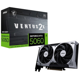 Відеокарта GF RTX 5060 8GB GDDR7 Ventus 2X OC MSI (GeForce RTX 5060 8G VENTUS 2X OC)