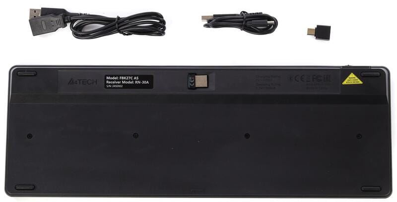 Клавіатура бездротова A4Tech FBK27C AS Black