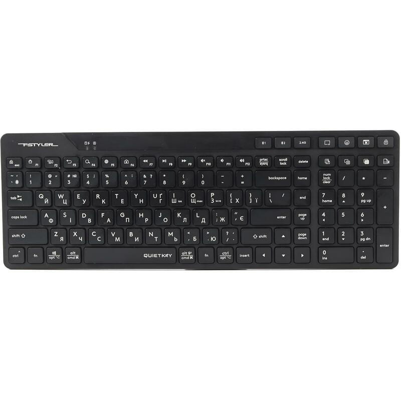 Клавіатура бездротова A4Tech FBK27C AS Black