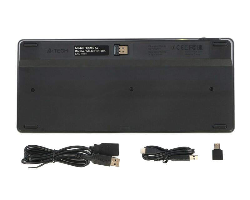 Клавіатура бездротова A4Tech FBK26C AS Black