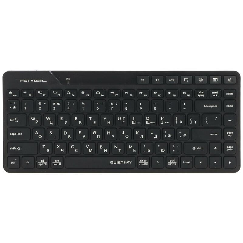 Клавіатура бездротова A4Tech FBK26C AS Black