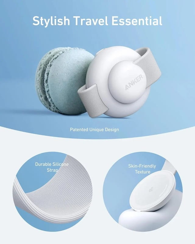 Беспроводное зарядное устройство Anker MagGo Wireless Charging Pad 15W 3-in-1 Foldable White (B25M8H21)