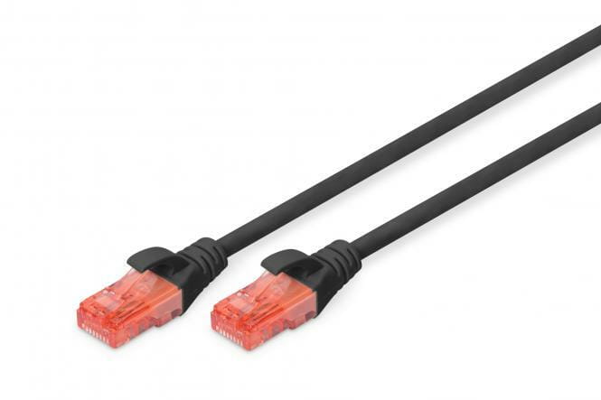 Патч-корд Digitus CAT 6 UTP, 0.25м, AWG 26/7, Cu, LSZH, черный (DK-1617-0025/BL)